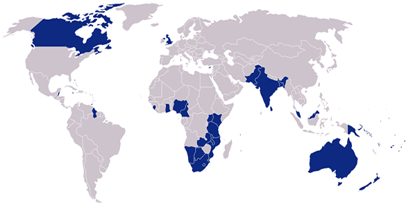 Commonwealth of Nations map