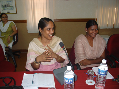 Delegate at the Workshop for Positive Women, organised by the Commonwealth Youth Programme (CYP) Asia Regional Centre, 19 May 2005.