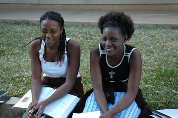 Students at Lusaka University Zambia 