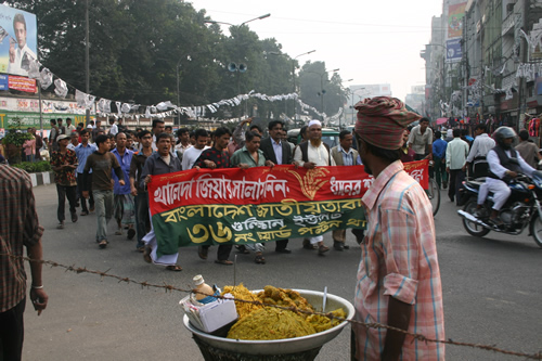 An election rally in Dhaka, Bangladesh, December 2008. 